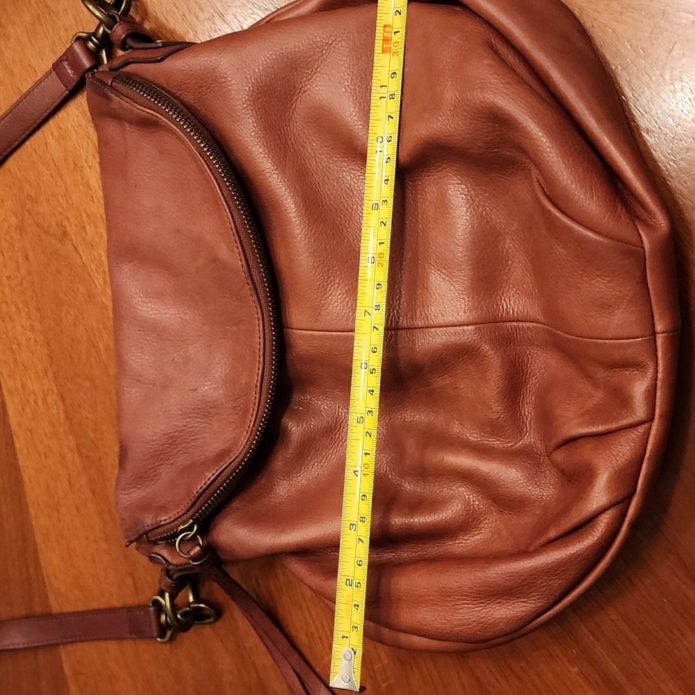Margot Brown Leather Crossbody Bag - Picture 2 of 10